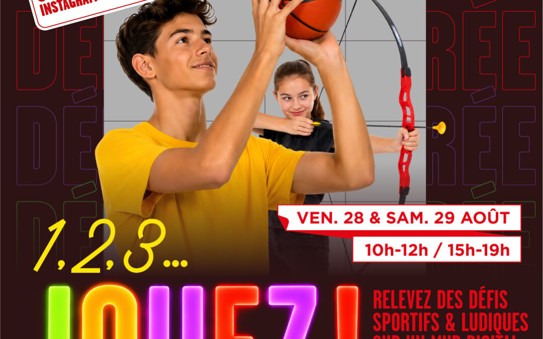Mur digital multijeux : relevez le défi à La Sablière les 28 et 29 août !